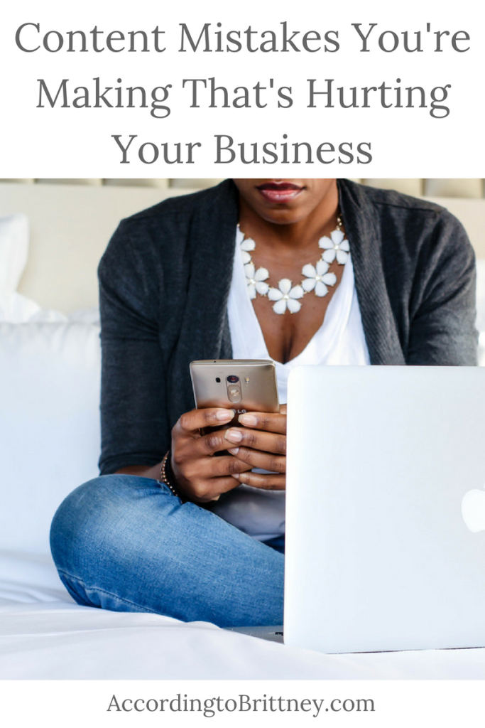 Content Mistakes You're Making That's Hurting Your Business